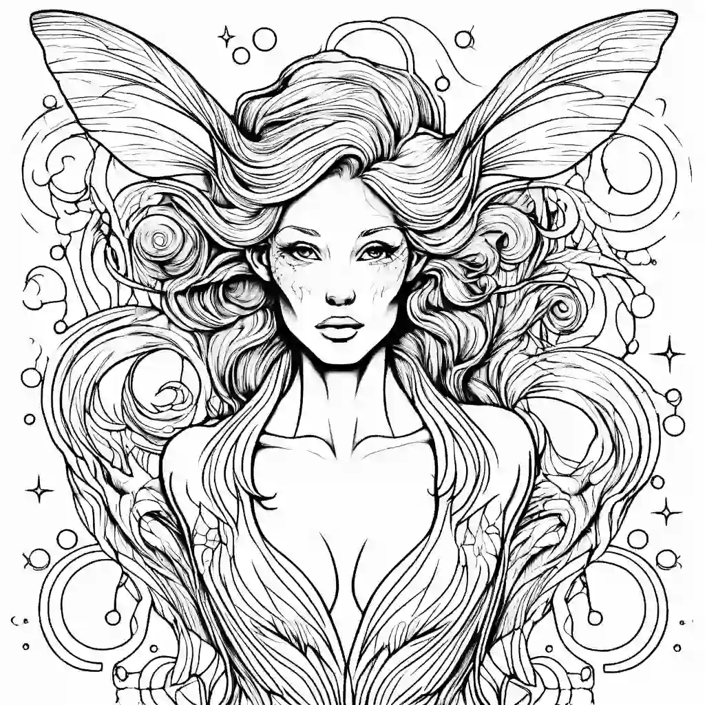 Nebula Nymphs coloring pages